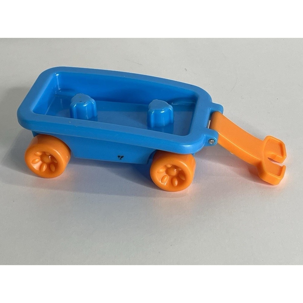 Fisher Price Little People 2 Seater Blue and Orange Wagon